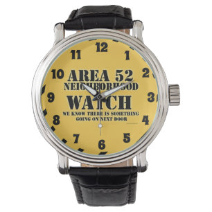 Område 52 Grannskapsbevakning Armbandsur