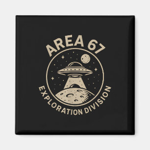 Område 67 Utforskningsdivisionen Roligt 67 Meme Uf Magnet