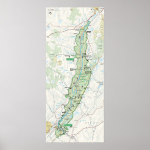 Område för rekreation för Delaware vattenGap Poster