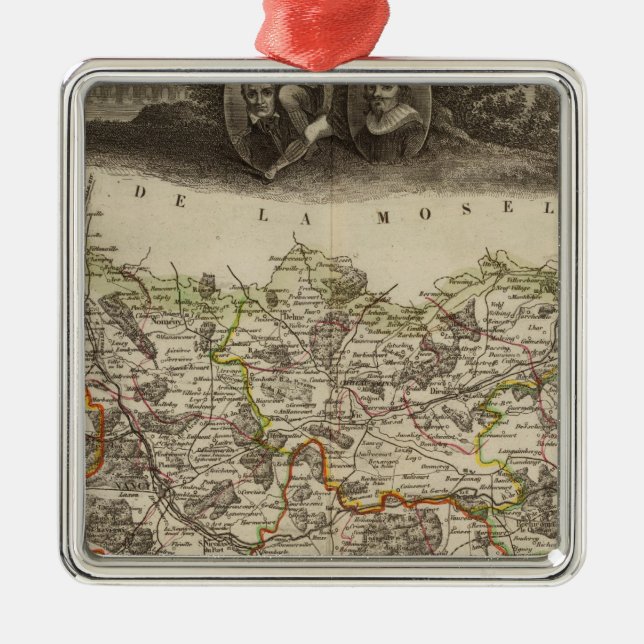 Områdesgränser Julgransprydnad Metall (Framsidan)