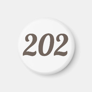 Områdeskod 202 (Washington DC) Magnet