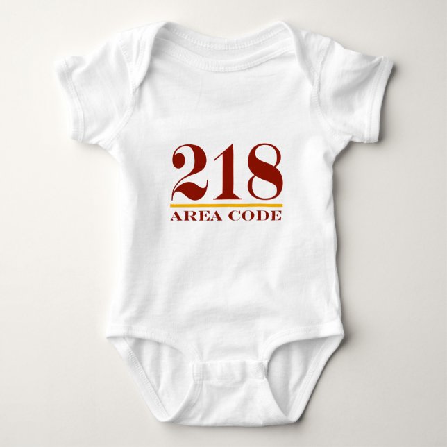 Områdeskod 218 t-shirt (Framsida)