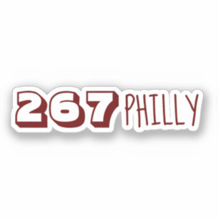 Områdeskod 267 - Philly Klistermärken