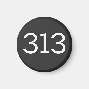 Områdeskod 313 (Detroit) Magnet