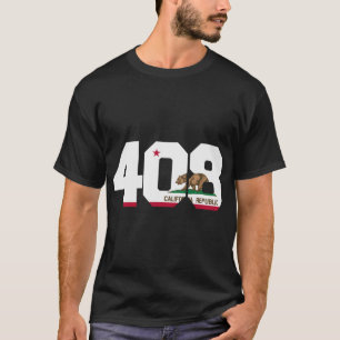 Områdeskod 408 San Jose California T Shirt