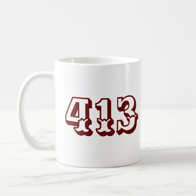 Områdeskod 413 kaffemugg (Vänster)