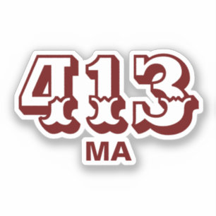Områdeskod 413 klistermärken