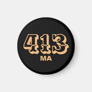 Områdeskod 413 magnet