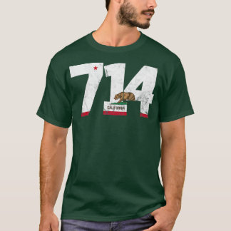 Områdeskod 714 Anaheim California TShirt 2 T Shirt