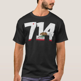 Områdeskod 714 Anaheim California TShirt 3 T Shirt