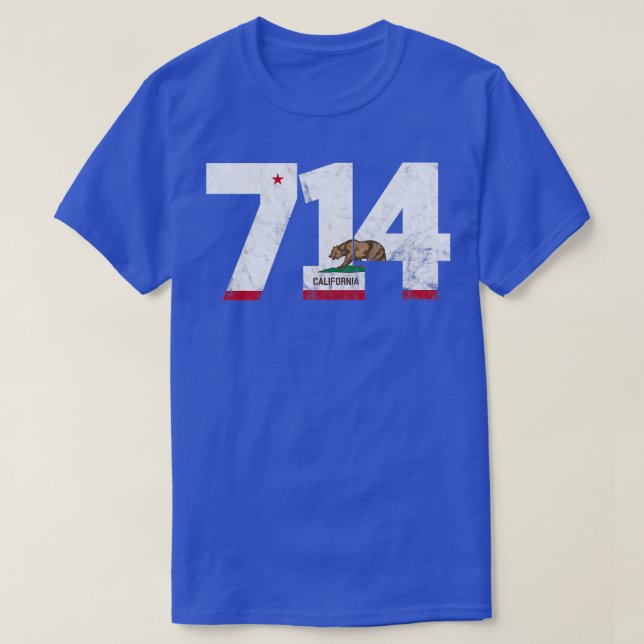 Områdeskod 714 Anaheim California TShirt 4 T Shirt (Design framsida)
