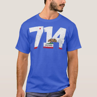 Områdeskod 714 Anaheim California TShirt 4 T Shirt