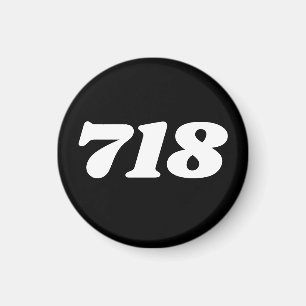 Områdeskod 718 (New York City) Magnet