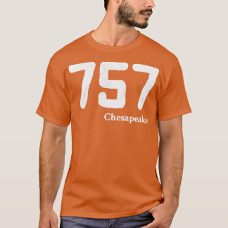 Områdeskod 757 Chesapeake Virginia T Shirt