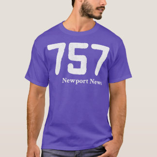 Områdeskod 757 Newport News Virginia T Shirt