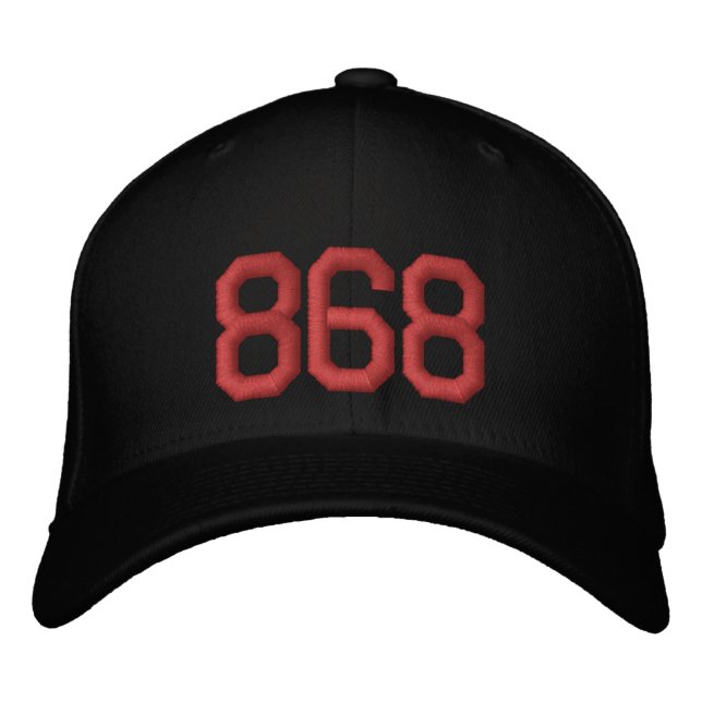 Områdeskod Trini Hat 868 Broderad Keps (Framsida)