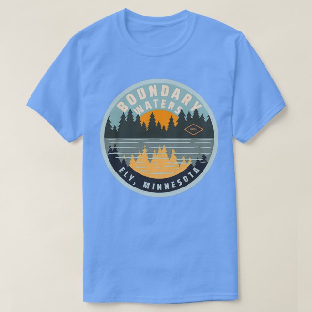 Området Vatten Canoe vid gränsen, Ely, Minnesota  T Shirt (Design framsida)