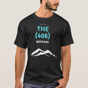 Områdets 406 Montana-kod T Shirt
