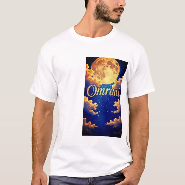Omrani Måne Premium Påstående T-Shirt (Framsida)
