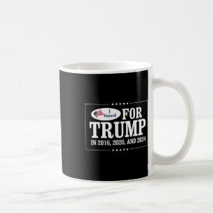 Omröstning: 2016, 2020 och 2024 kaffemugg