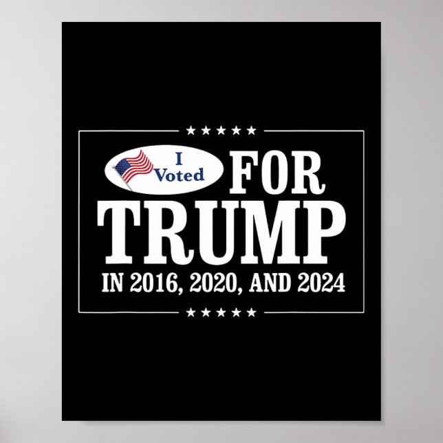 Omröstning: 2016, 2020 och 2024 poster (Framsidan)