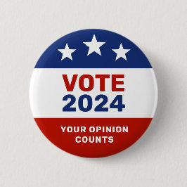 Omröstning 2024 Knappen Din åsikt är viktig Knapp