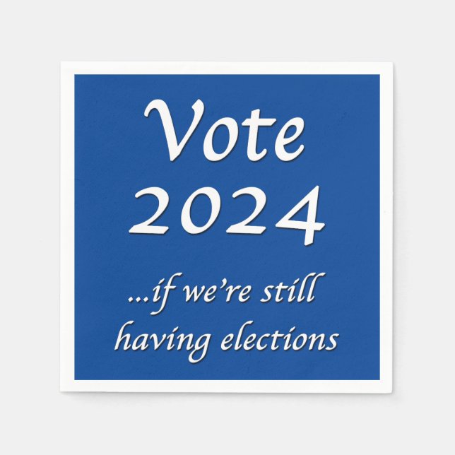 Omröstning 2024 om vi fortfarande har val pappersservett (Framsidan)