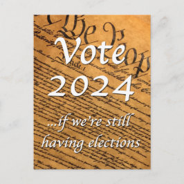 Omröstning 2024 om vi fortfarande har val vykort
