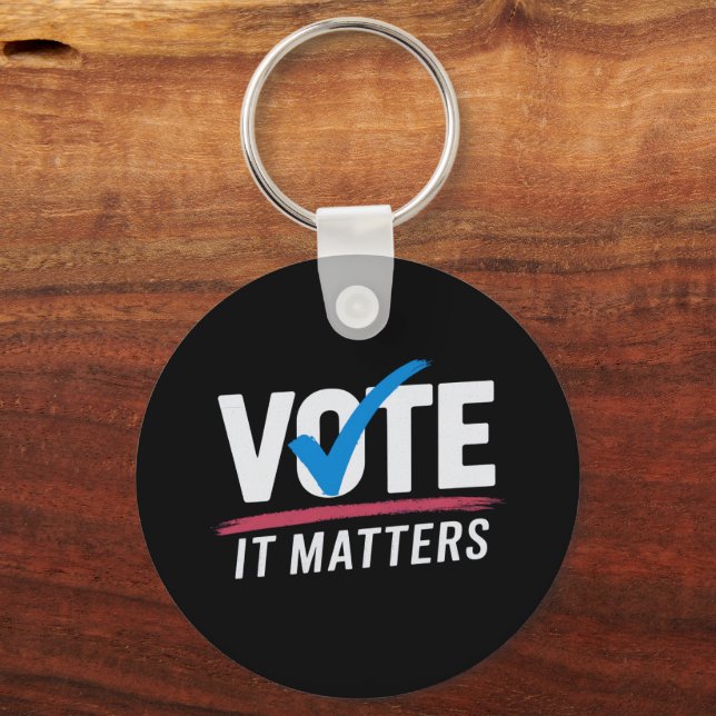 Omröstning: 2024 Omröstning: Demokrat Politik Nyckelring (Framsida)