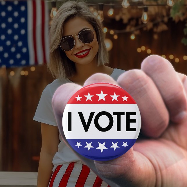 Omröstning 2024 USA:s president Button Knapp (Skapare uppladdad)