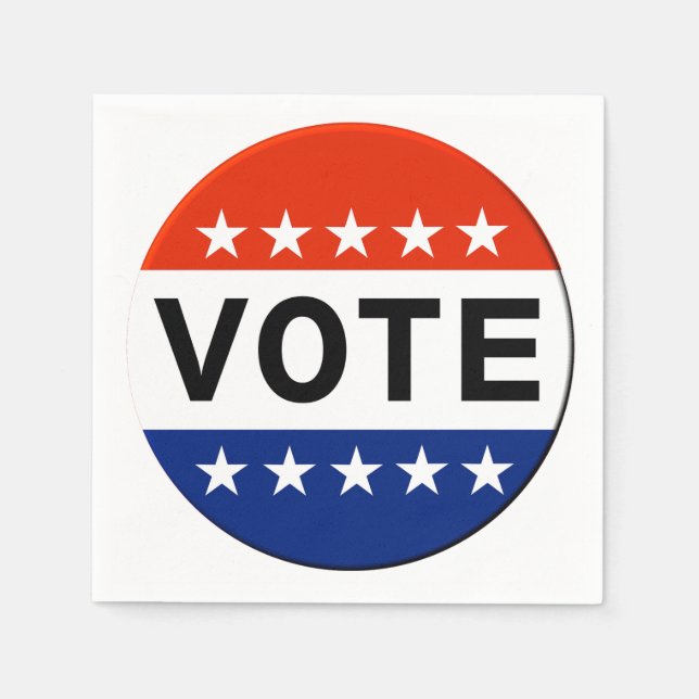 Omröstning 2026 Halvtidsval Pappersservett (Framsidan)