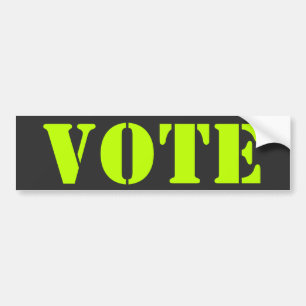 "omröstning" anpassa mall - Bumper Sticker Bildekal