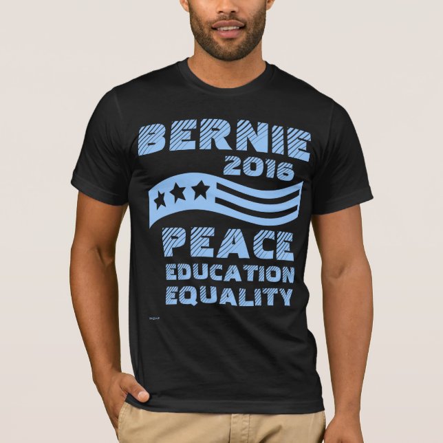 Omröstning: Bernie Sanders om president Feel Bern Tee Shirt (Framsida)