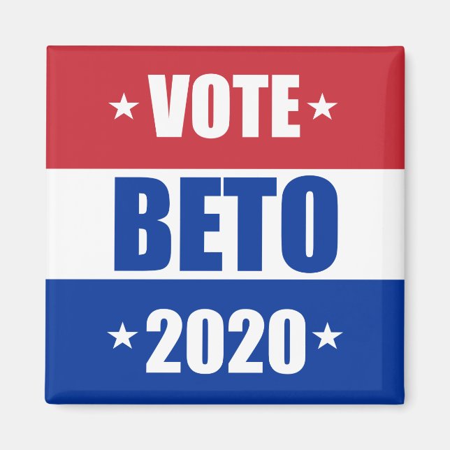 Omröstning: Beto O'rourke USA 2020 Presidentval Magnet (Framsidan)