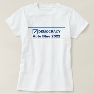 Omröstning blått 2024 Valdemokrati T Shirt