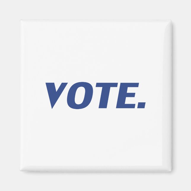"omröstning" blått, vitt - magnet (Framsidan)