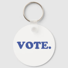 Omröstning - blått vitt nyckelring