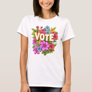 OMRÖSTNING Blommigtens Gult T-shirt