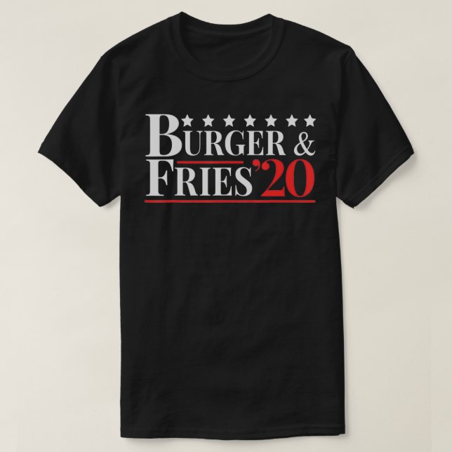 Omröstning: Burger & Fries 2020 T Shirt (Design framsida)
