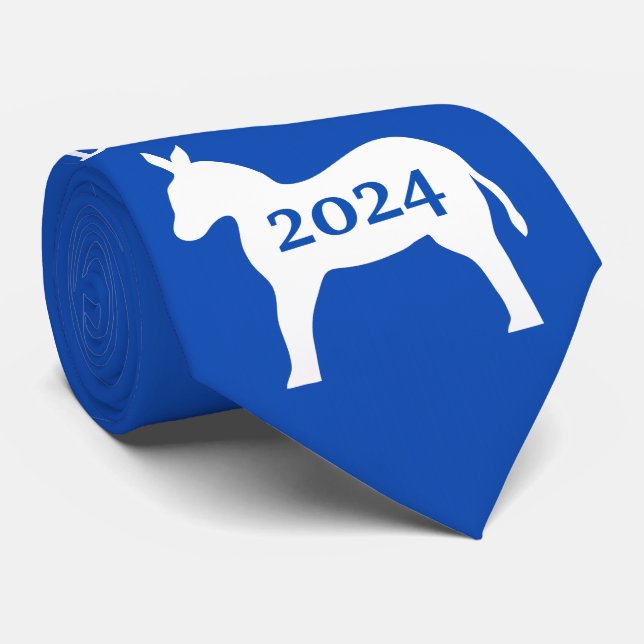 Omröstning Dok Donkey Blue Man's Neck Tie Slips (Rullad)