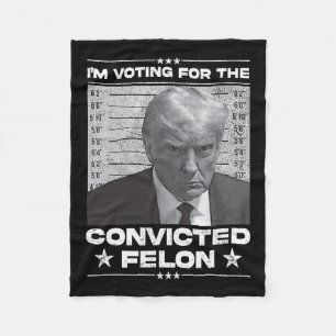 Omröstning dömd Felon 2024 - Trump 2024 dömd Fleecefilt