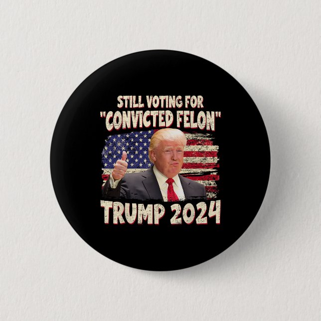 Omröstning dömd Felon 2024 - Trump 2024 dömd Knapp (Framsida)