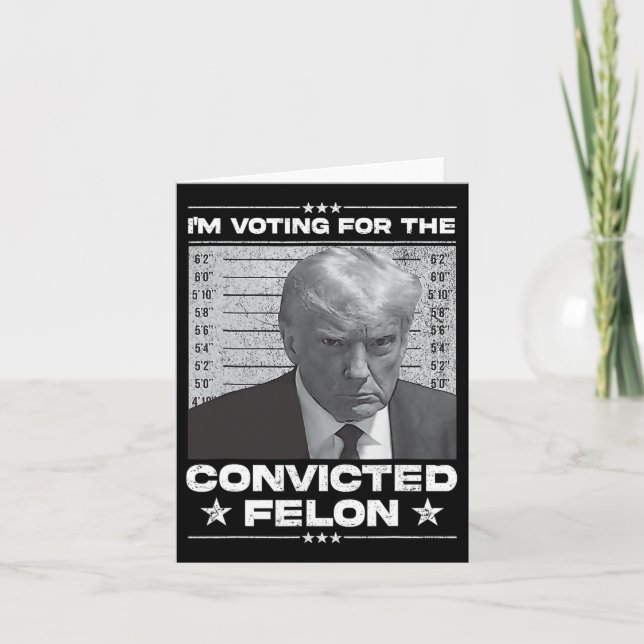 Omröstning dömd Felon 2024 - Trump 2024 dömd Kort (Framsida)