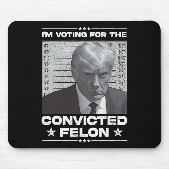 Omröstning dömd Felon 2024 - Trump 2024 dömd Musmatta (Framsidan)