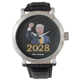Omröstning: Donald Trump 2028 Pro Trump USA flagga Armbandsur