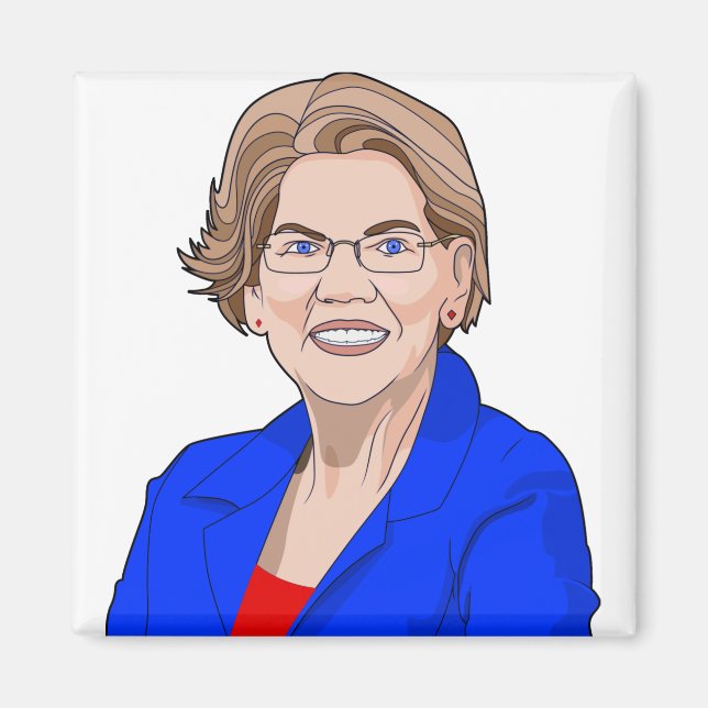 Omröstning: Elizabeth warren Magnet (Framsidan)