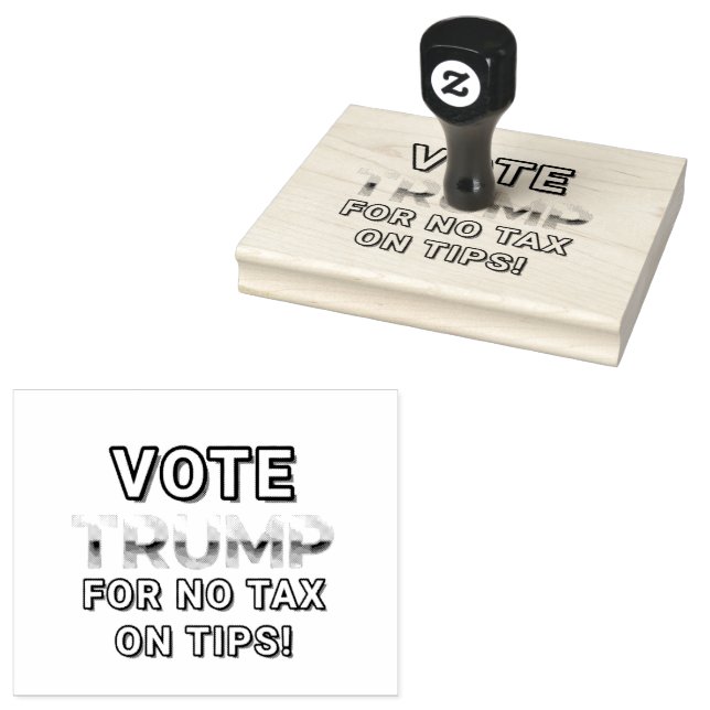 OMRÖSTNING FÖR INGA SKATTER PÅ Designade TIPS Stämpel (Stämplad)