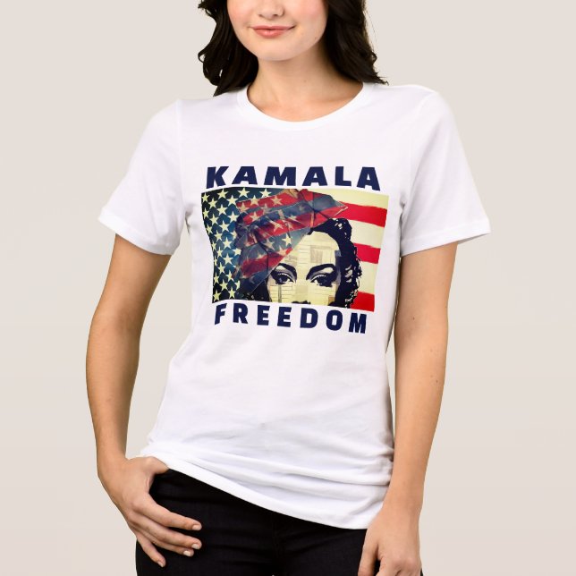 OMRÖSTNING FÖR KAMALA FRIHET T-Shirt (Framsida)