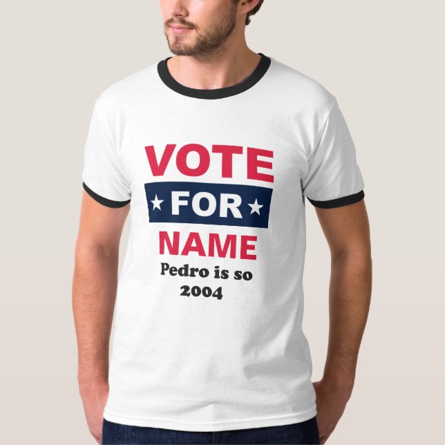 Omröstning för Namn (eget namn) T Shirt (Framsida)