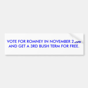 OMRÖSTNING FÖR ROMNEY I NOVEMBER 2008 FÅ TREDJE BU BILDEKAL